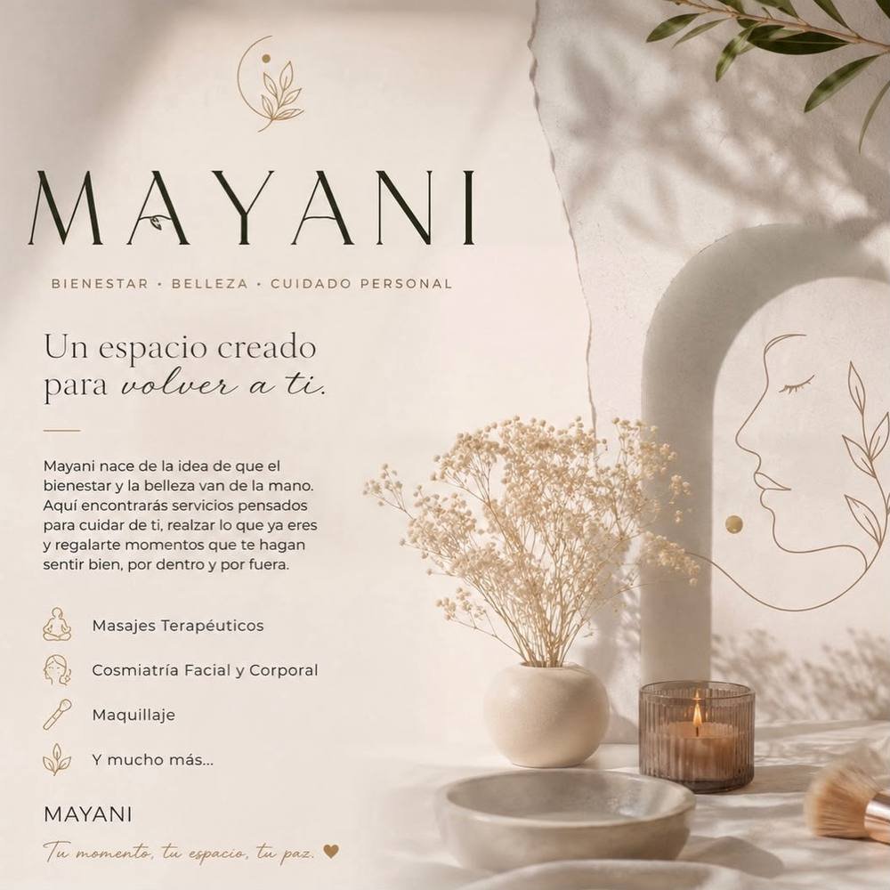 Espacio íntimo y natural del home studio de belleza Mayani en Rímac, Lima